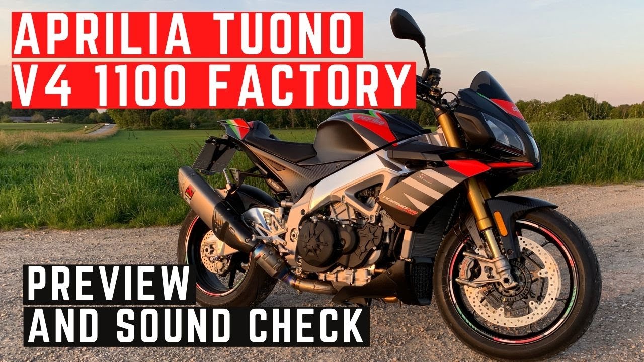 Aprilia Tuono V4 1100 Factory [2020] with Akrapovic Slip-On Exhaust