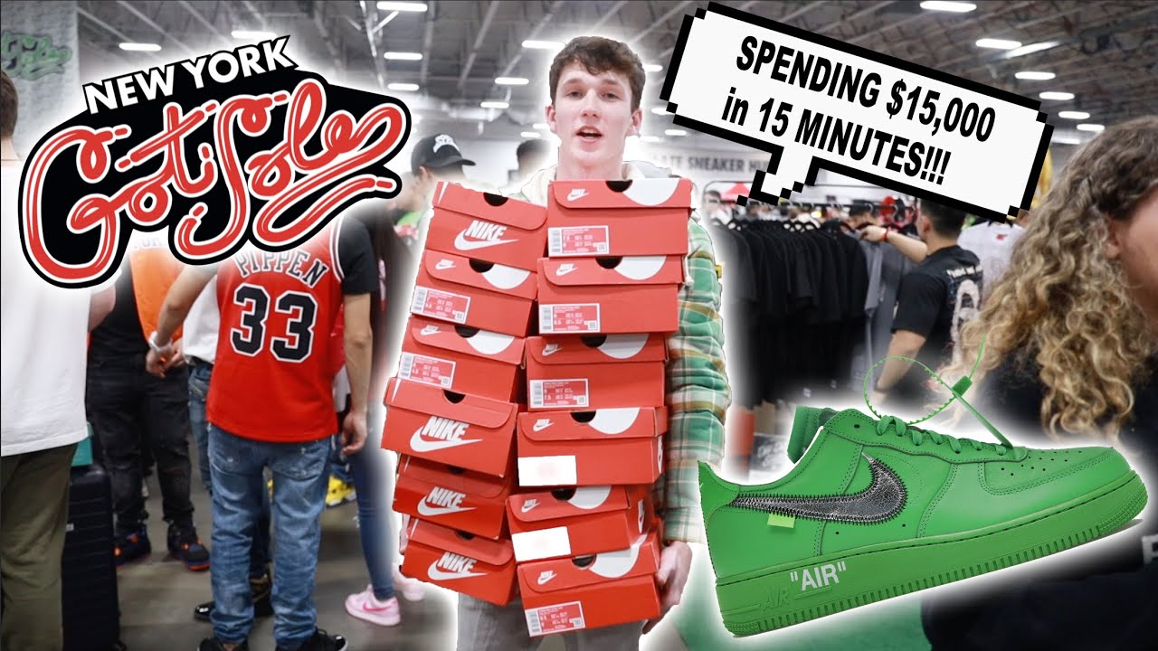 SPENDING $15,000 AT NEW YORK GOT SOLE SNEAKER EVENT!!! (CASHOUTS + TABLE BUYOUT)