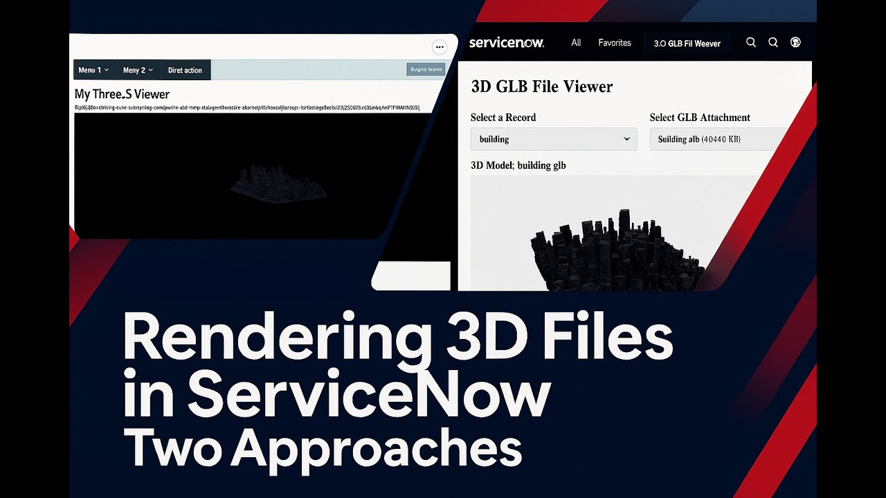 ServiceNow Bytes — Rendering 3D Files in ServiceNow