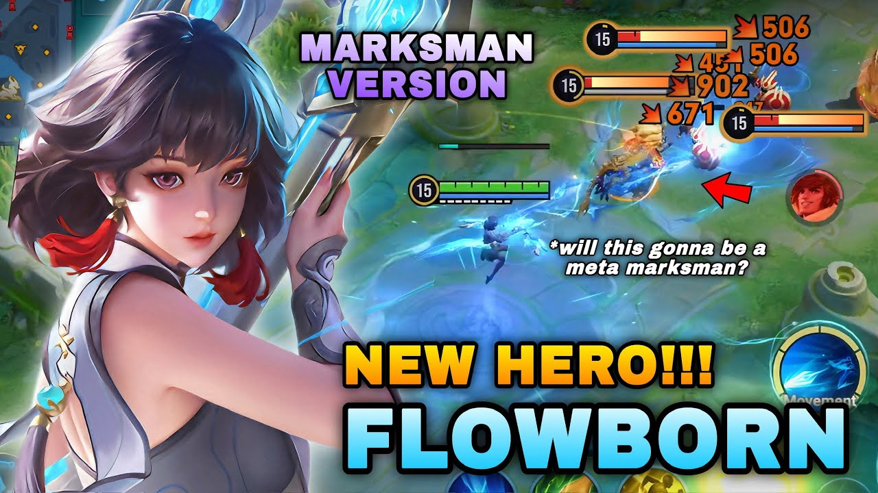 NEW HERO! FLOWBORN MARKSMAN CAN EASILY OUTPLAYED & DEAL MASSIVE DAMAGE! | FLOWNBORN BUILD & ARCANA