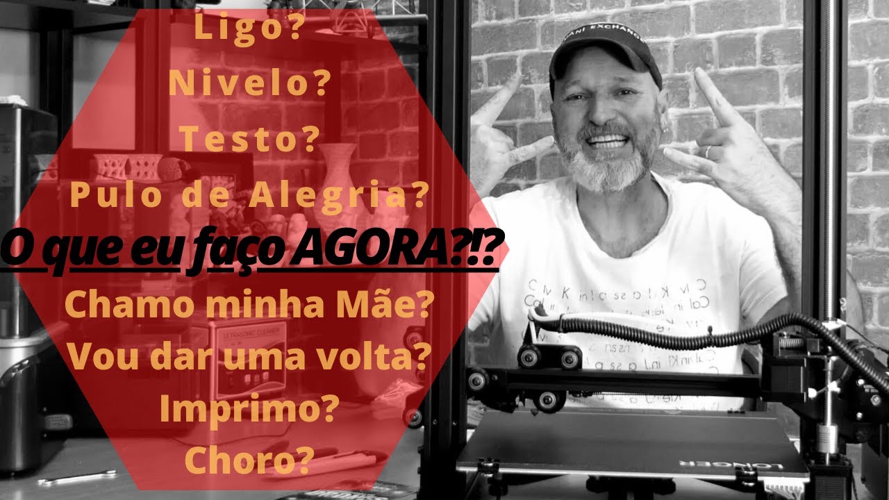 Comprei minha Impressora 3D - e agora?!? | SETUP INICIAL - feat. LONGER Lk1
