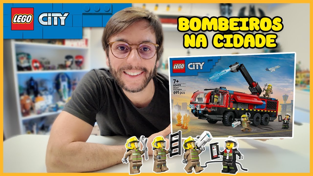 LEGO City Caminhão de Bombeiros Aeroporto 60499 (Unboxing, Review)