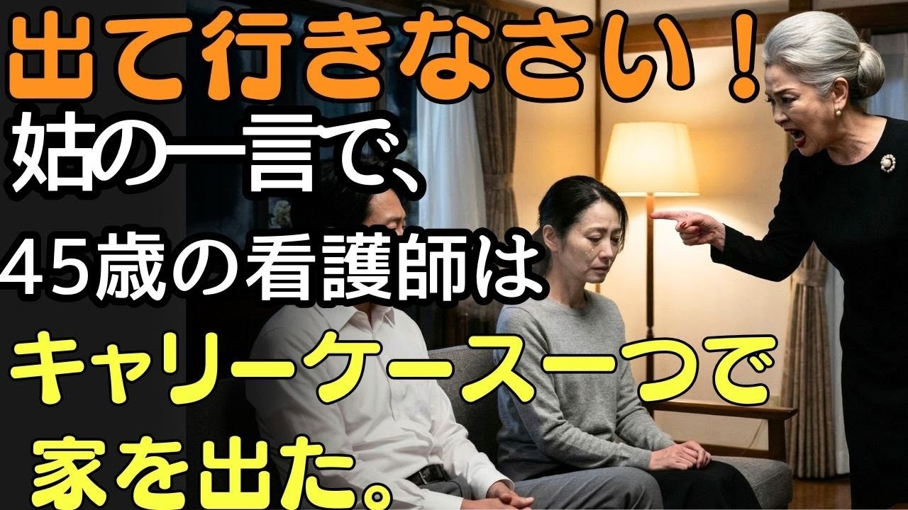 「出て行きなさい！」姑の一言で、45歳の看護師はキャリーケース一つで家を出た。その先に待っていた“新生  人生の教訓