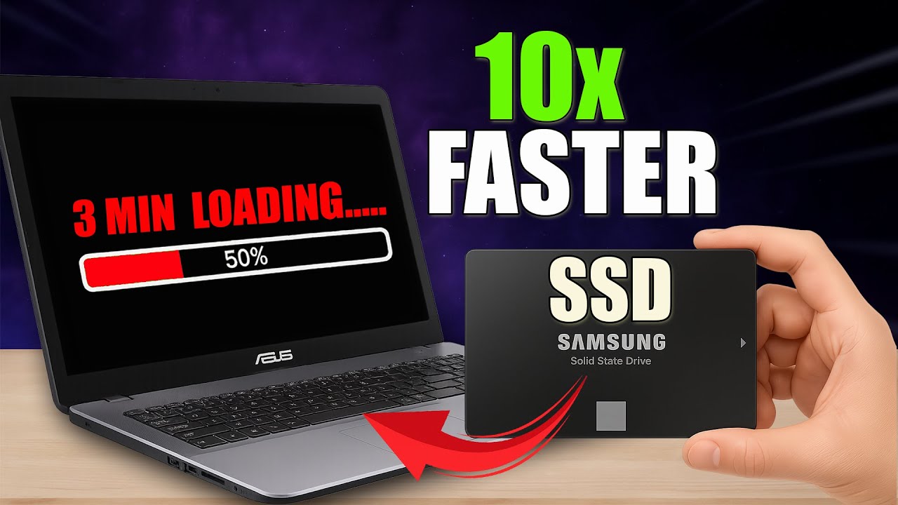 ASUS Vivobook 17 SSD Апгрейд – Замена HDD и ускорение ноутбука за 10 минут