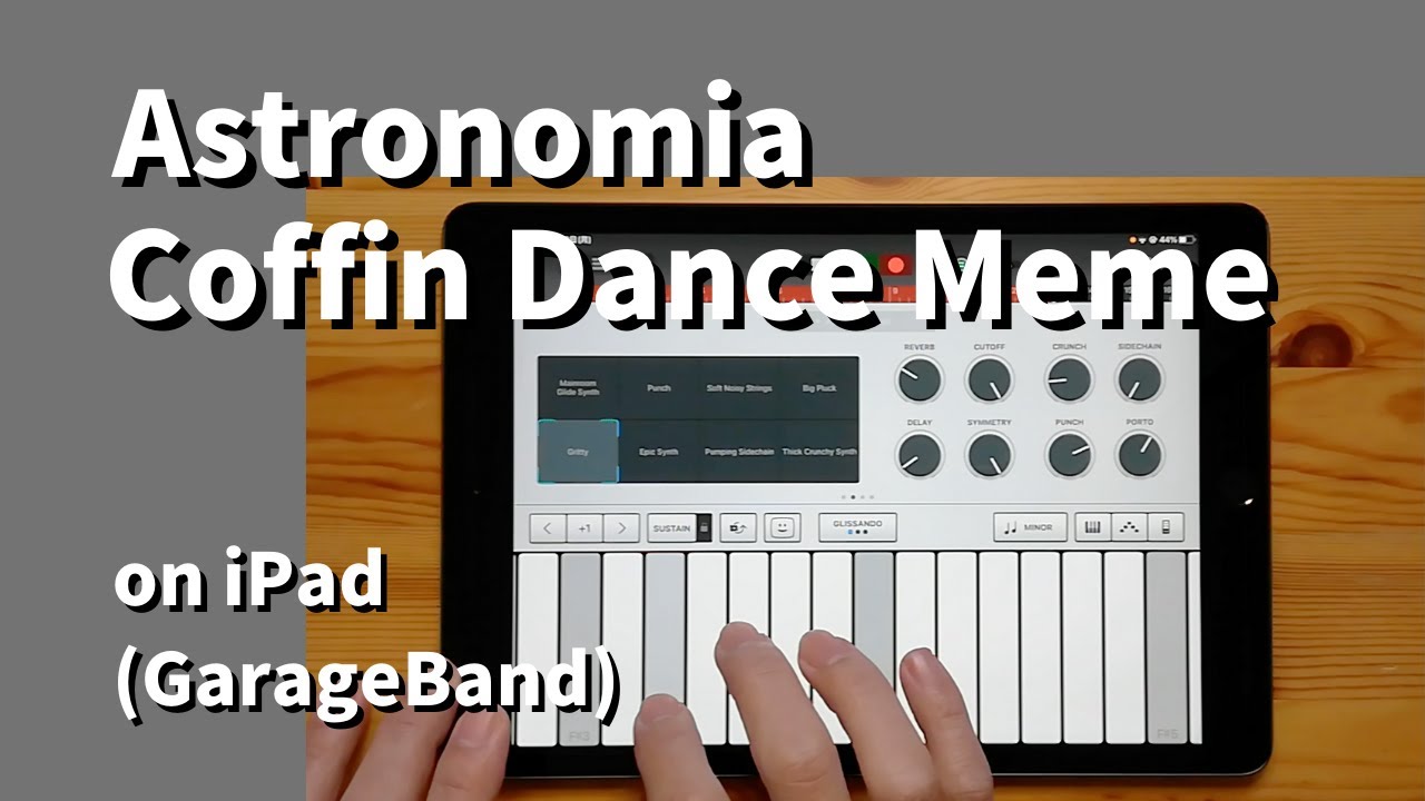 Astronomia (Coffin Dance Meme Song)on iPad(GarageBand)//ガレージバンドiOSで作ってみた【DTM】
