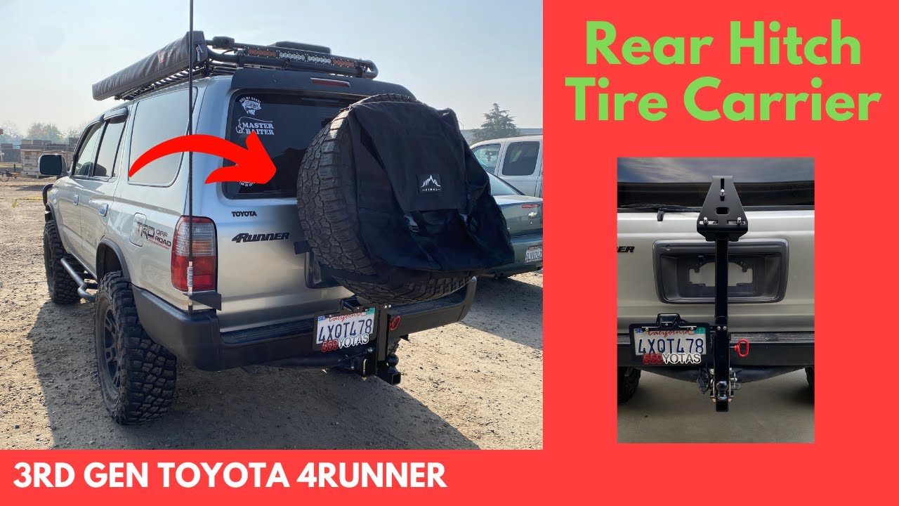 Custom Hitch Mounted Rear Folding Tire Carrier - Toyota 4Runner
