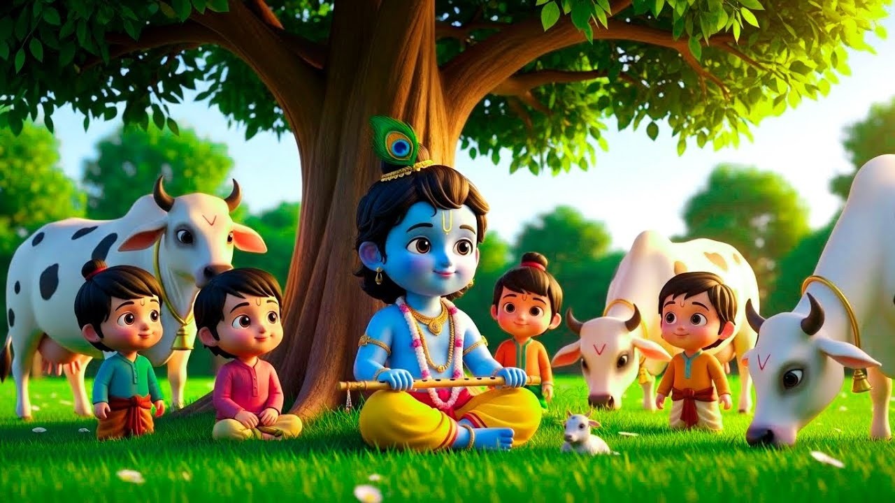 Choti Choti Gaiya, Chote Chote Gwal | छोटी छोटी गैया | #Little Krishna Bhajan - Krishna Bal Leela