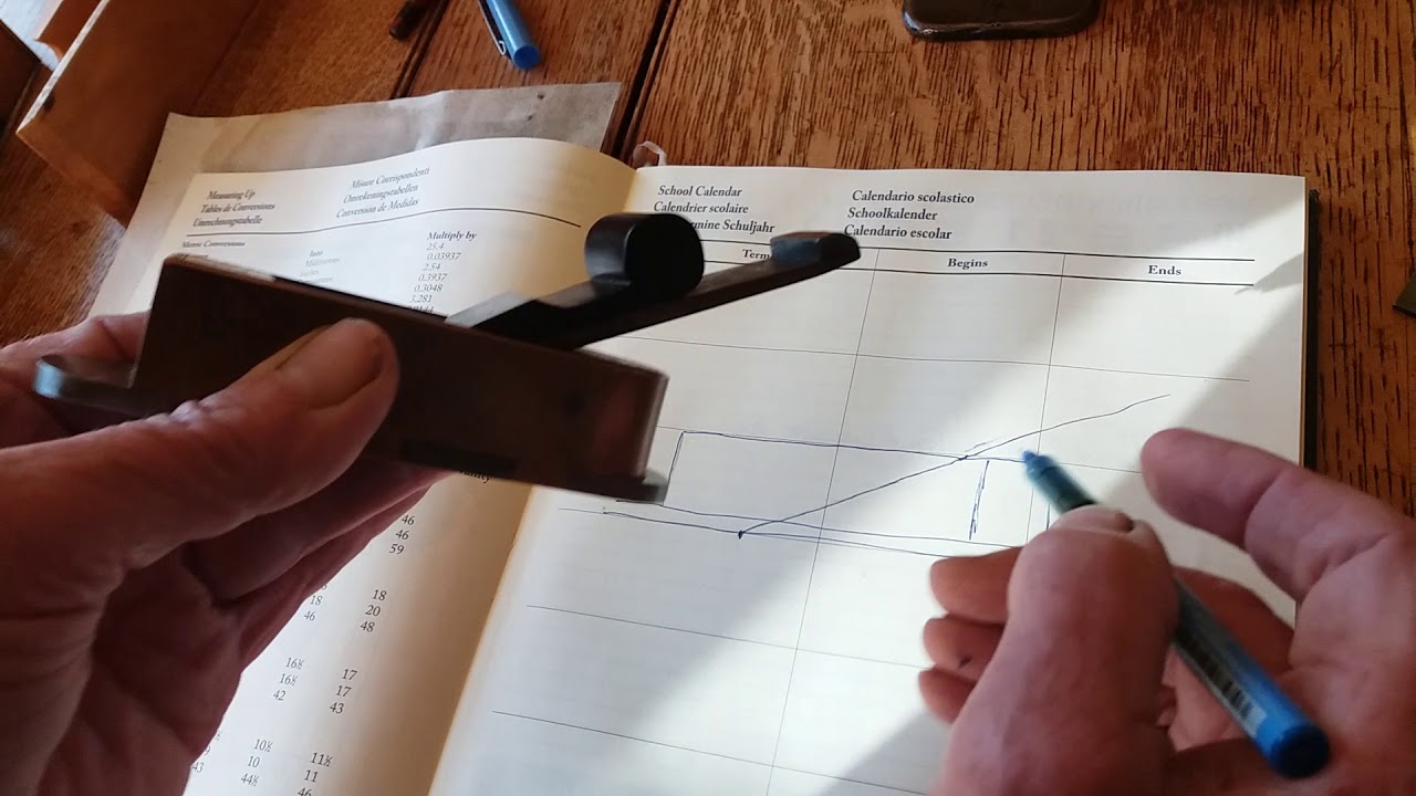 No82) The basic design of a metal mitre plane.