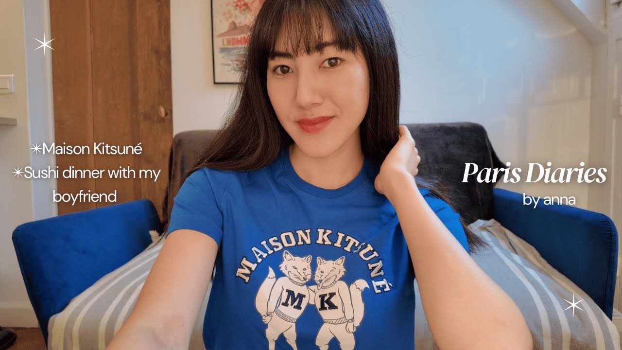【Paris Life】Maison Kitsuné購入品＆クリスマス準備｜フランス人彼とお寿司ディナー🍣