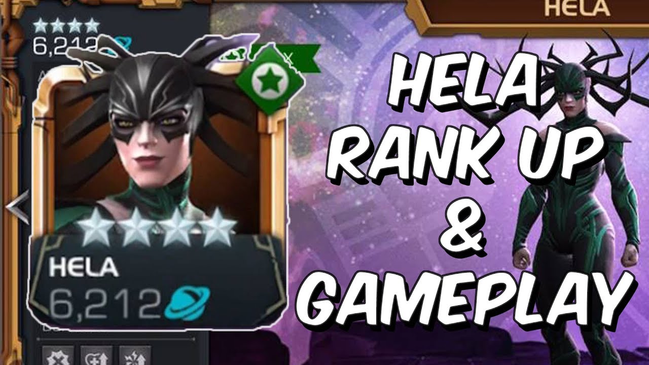 Hela Rank Up, Abilities Overview & Gameplay - Marvel Contest Of Champions