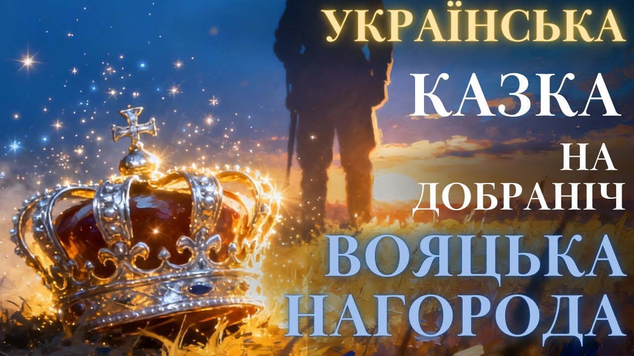 Аудіоказка на ніч| Вояцька нагорода | аудіоказки українською #казкаукраїнською| слухай і засинай