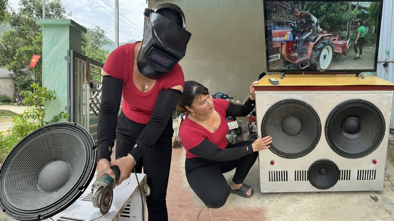 Technology Make The World's Biggest Speaker With Bass 100. Make Speakers From Broken Refrigerators
