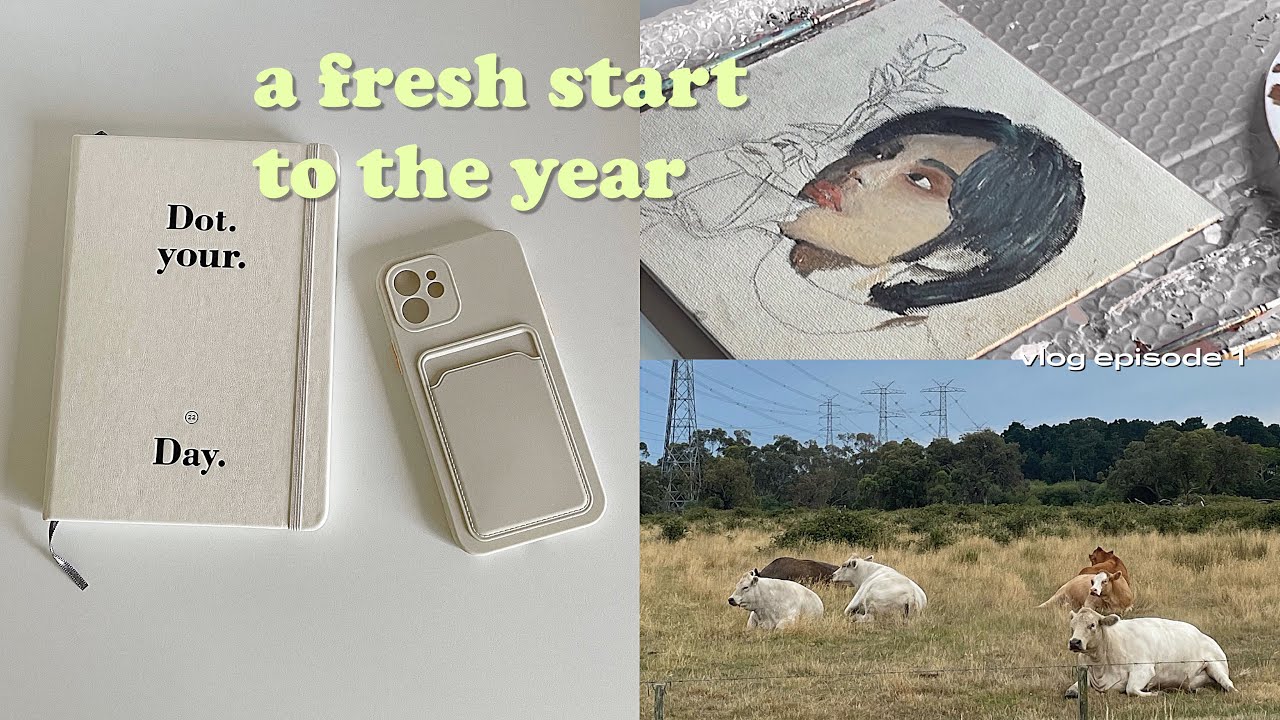 s3 vlog ep1🧼first days of 2022, new diary, redecorating room and oil painting