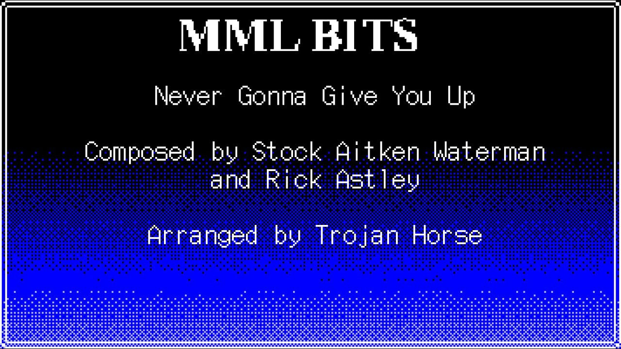 Never Gonna Give You Up (Rick Astley) [16-bit, PC-98]