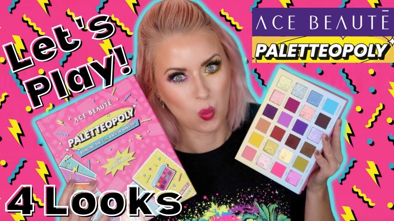 NEW Ace Beaute PALETTEOPOLY Review + 4 LOOKS | Steff's Beauty Stash
