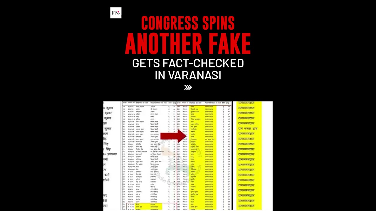 Congress spins another fake, gets Fact-Checked in Varanasi