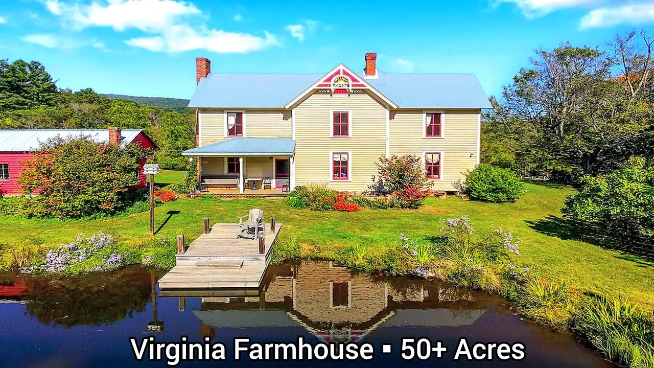 Virginia Farmhouses For Sale | 50+ Acres | Virginia Land For Sale | Mix Uses Land |Pastures|1Ac Pond