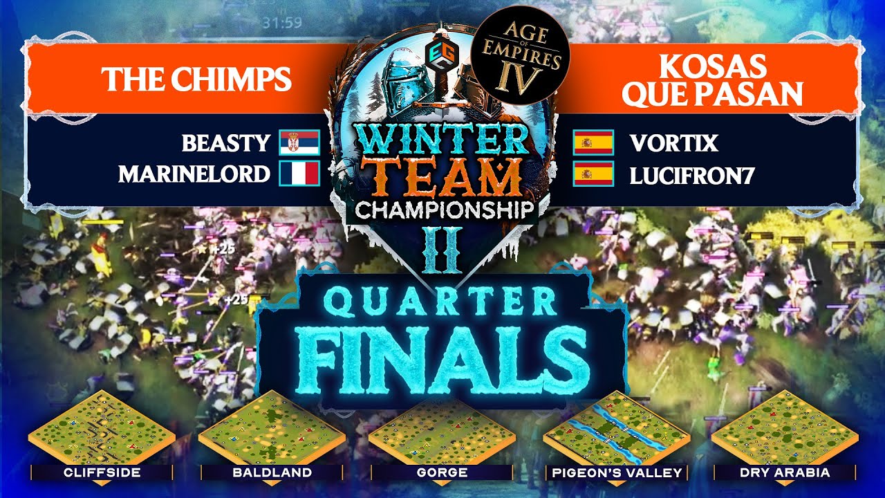 The $22,500 Winter Team Championship II | Quarter Finals - THE CHIMPS vs Kosas Que Pasan