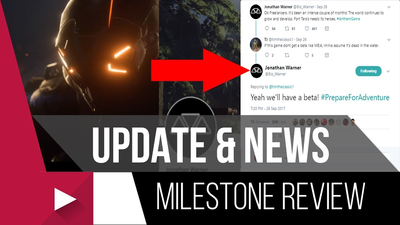 Anthem The Game **UPDATE**  Latest Milestone Review And Beta!