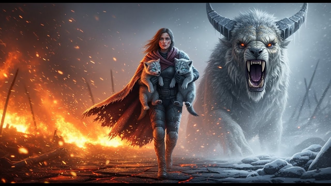 The Alpha Lost Its Mate in Battle — Then Saw the Human Carrying Its Cubs Through Flame and Ice