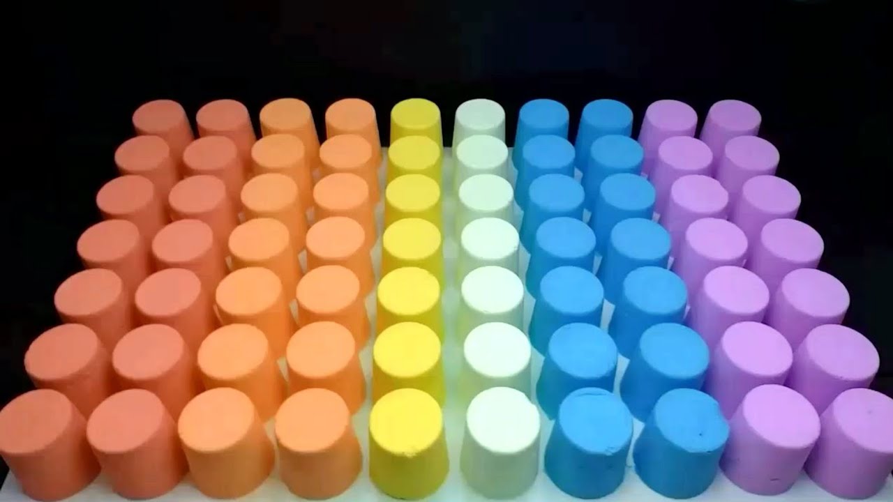 baking soda crushing ASMR | New color combination