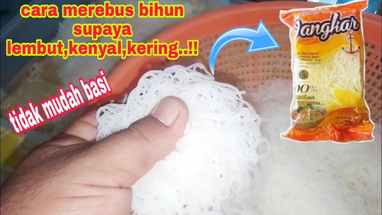 cara merebus bihun paling benar || supaya lembut,kenyal & tidak mudah basi
