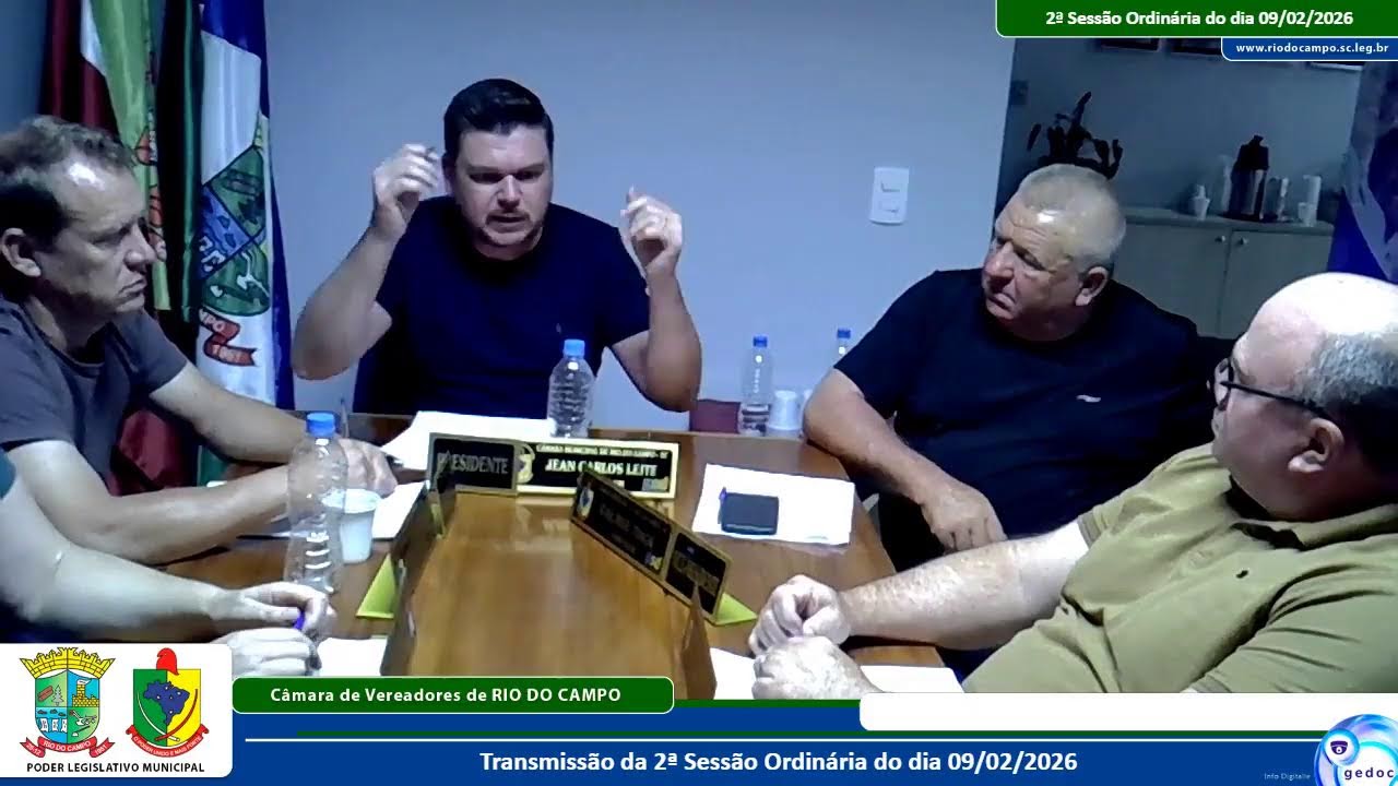 2ª Sessão Ordinária do dia 09/02/2026.