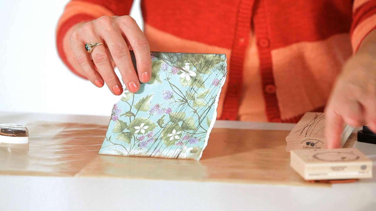 How to Distress Paper | Scrapbooking