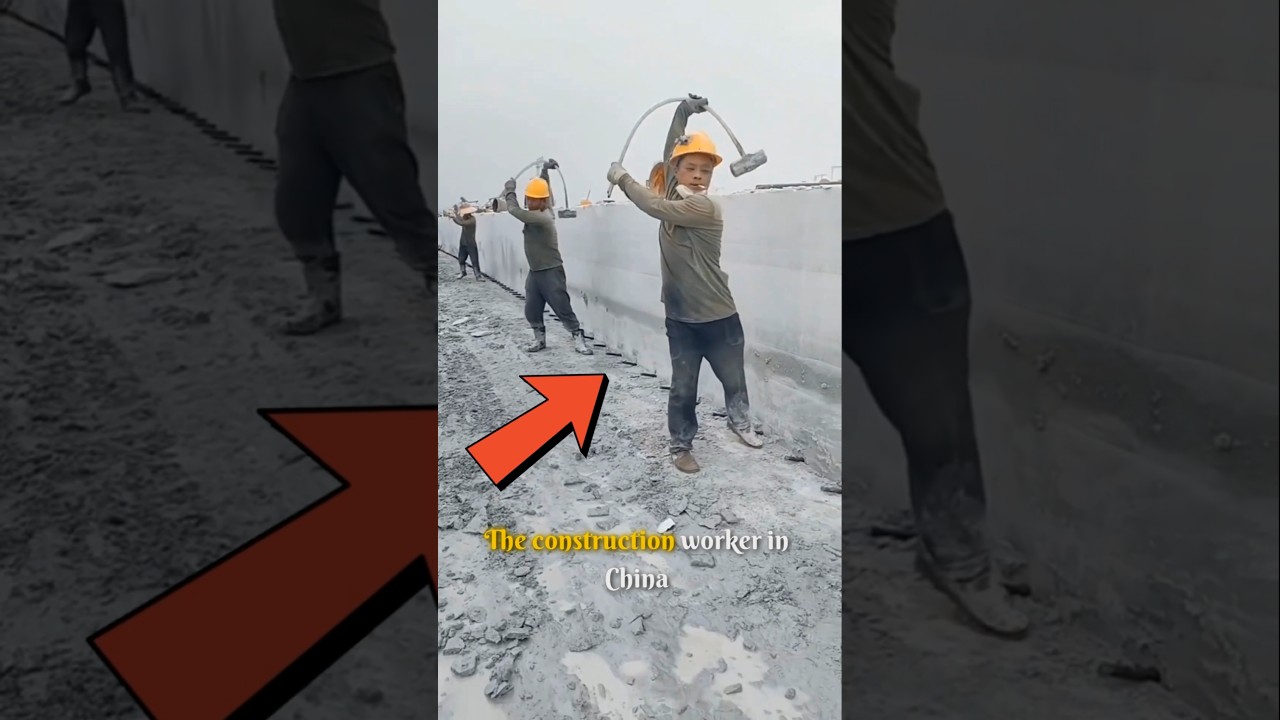 Why Chinese Workers Use Flexible Hammers That Bend Like Rubber 