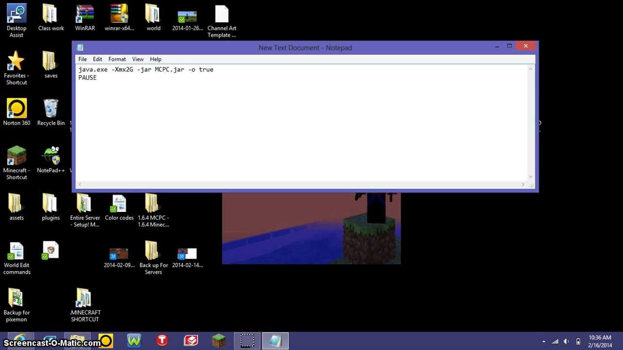Minecraft How to make a Mcpc Server, Install mods, And Forge Server Part - 2