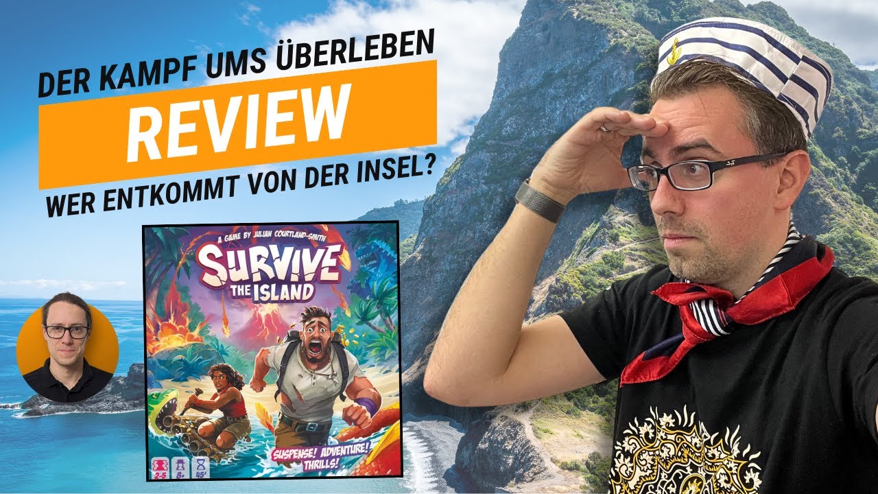 #Review - Survive the Island (Asmodee 2024) | Nackter Kampf ums Überleben