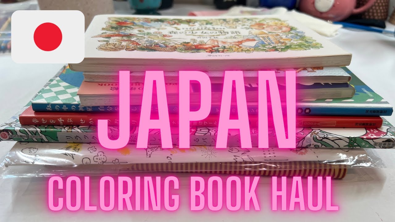 Japan Coloring book haul/ Adult Coloring