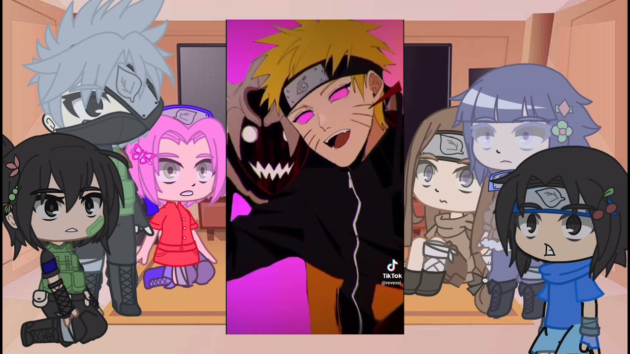 🐙Naruto's past friends react to Madanaru🍒 Inglés/ Español 🌹//Nalga_Derecha_De_Madara🍒