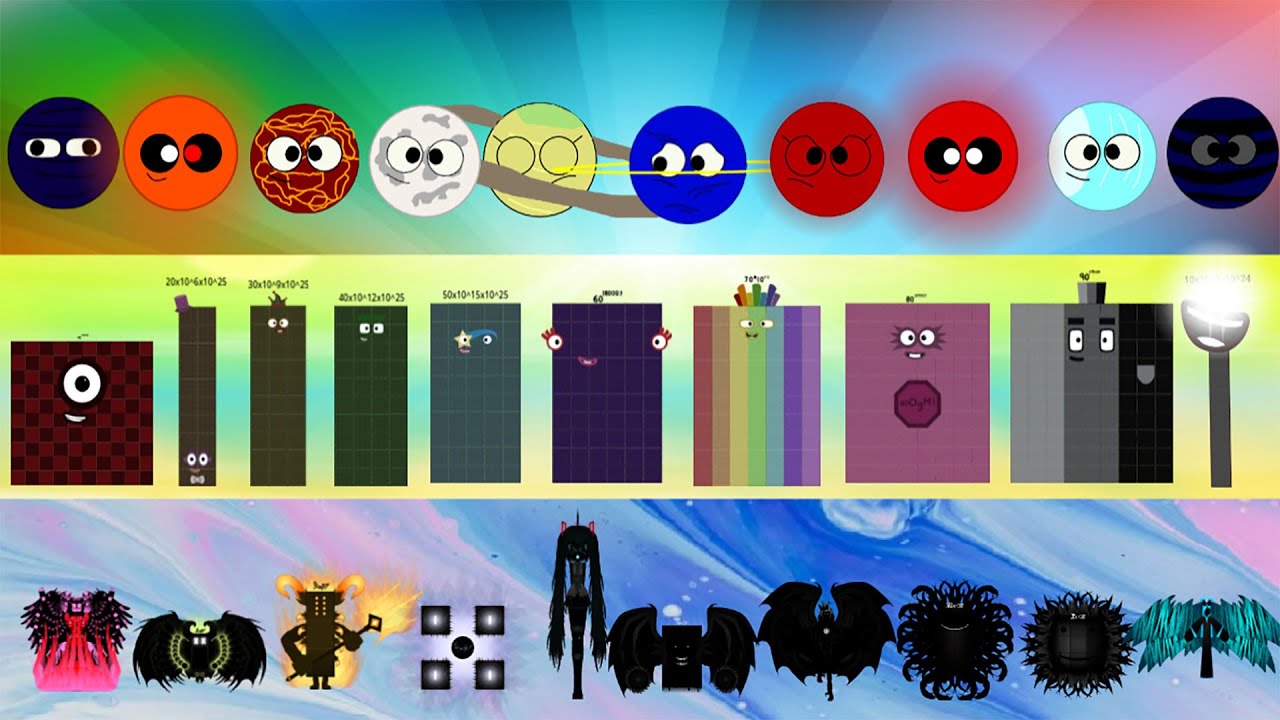 Numberblocks Band Retrillion Remastered (1ze - 10decze) vs My Versions of UBD - Octodecillions