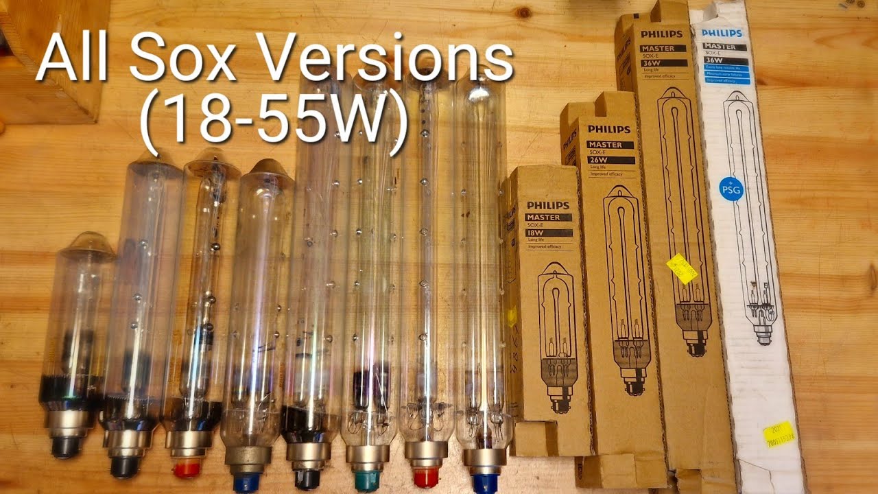 All Of The SOX (LPS) Bulbs That Were Made By Philips Pt. 1