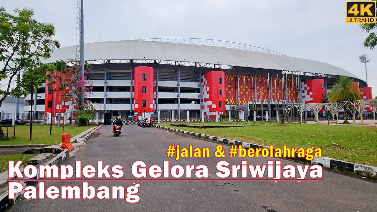 Jalan ke Kompleks Stadion Sepakbola Gelora Sriwijaya Jakabaring Sport City Palembang❗ #walkingaround