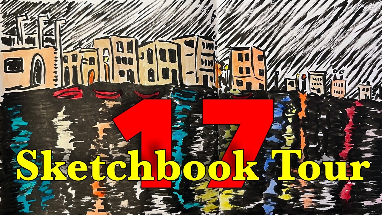 Sketchbook Tour #17 (in which I sketch for a month in Italy and then get obsessed with Hell & teeth)