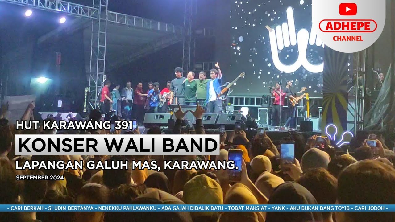 WALI BAND KONSER HUT KARAWANG 391 | LAPANGAN GALUH MAS - 2024