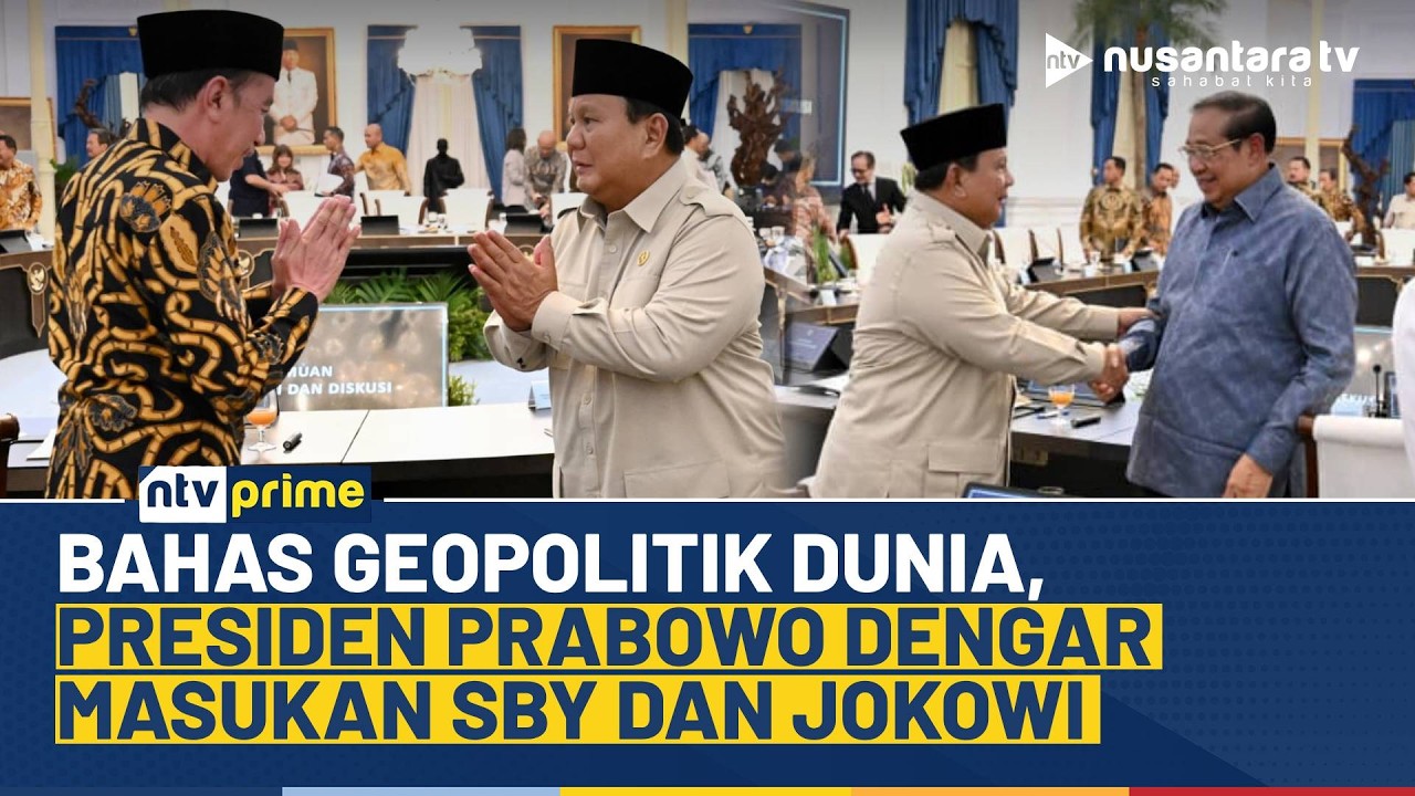 Silaturahmi Kenegaraan, Presiden Prabowo Bahas Isu Geopolitik Bersama SBY dan Jokowi | NTV PRIME