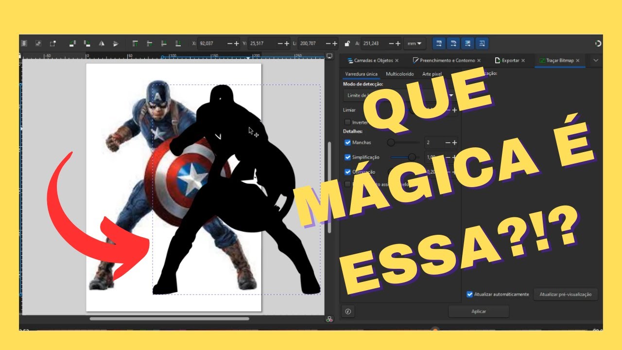 INKSCAPE Como Remover o Fundo da Imagem de um Jeito DIFERENTE Muito FÁCIL