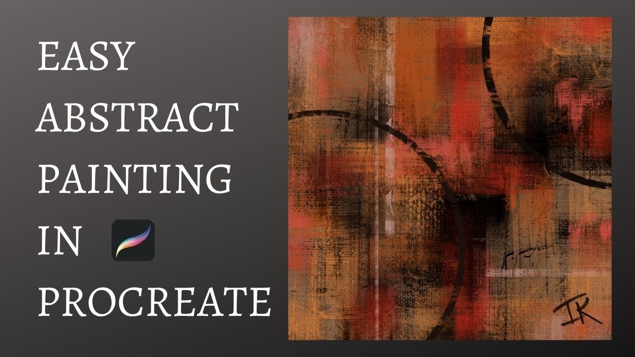 Digital Abstract Painting in Procreate