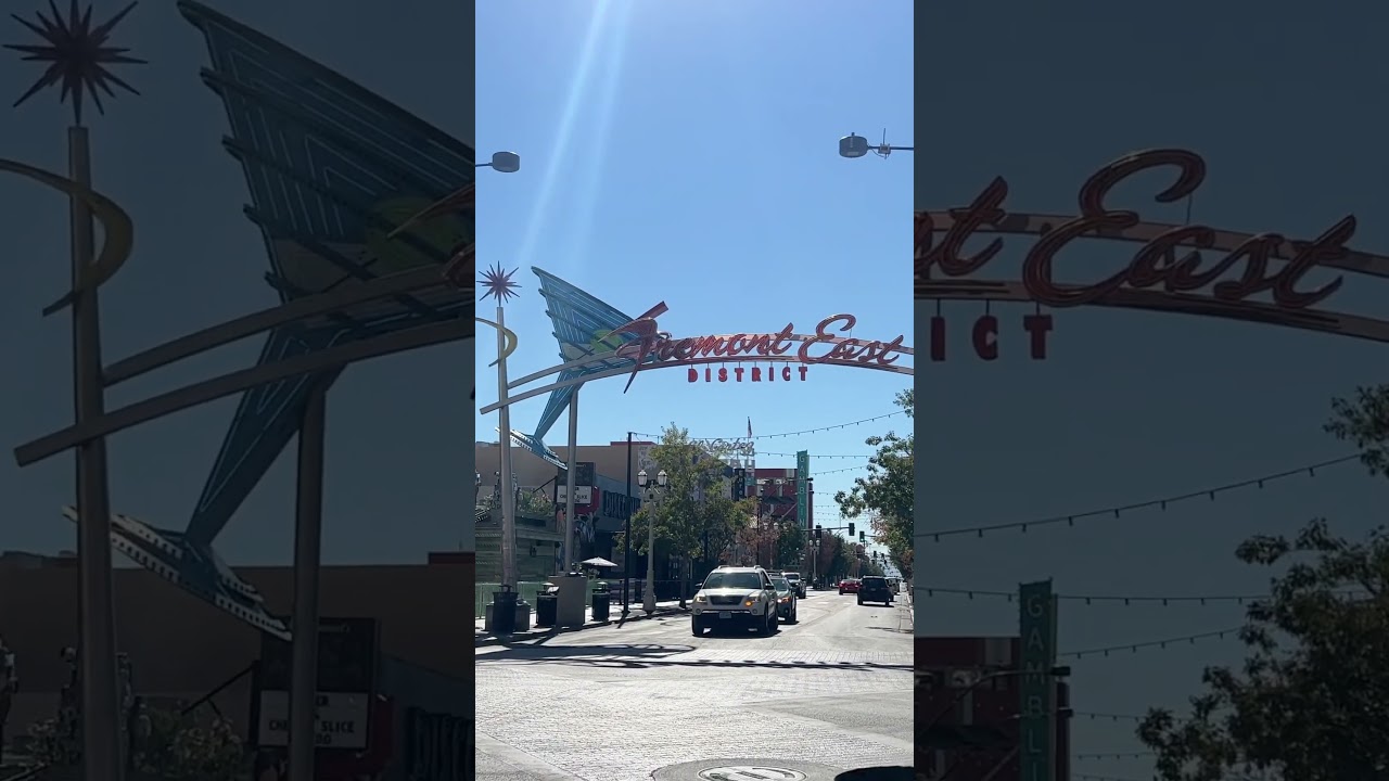 Fremont East District Walking Downtown Las Vegas #shorts