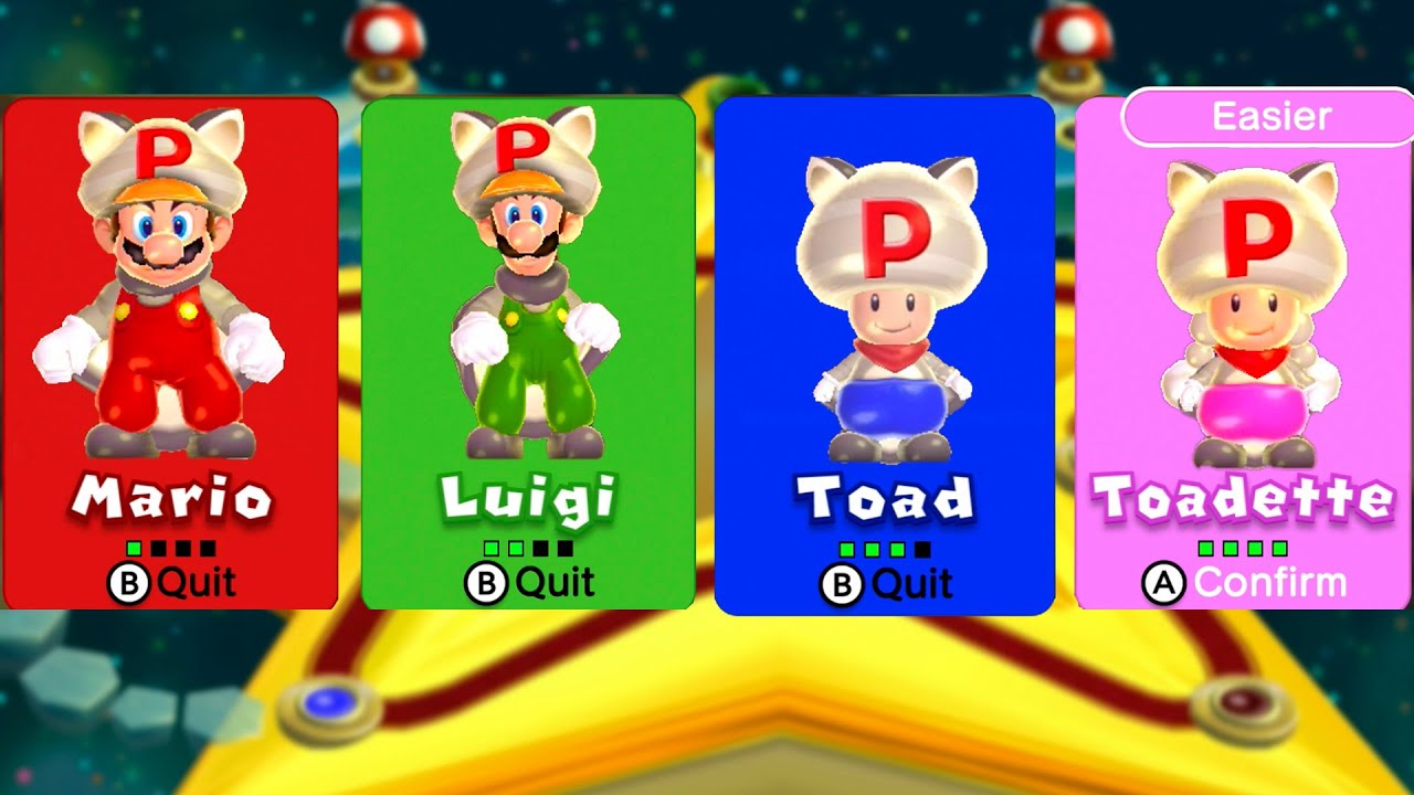 New Super Mario Bros. U Deluxe – 4 Players World 9 Walkthrough Co-Op