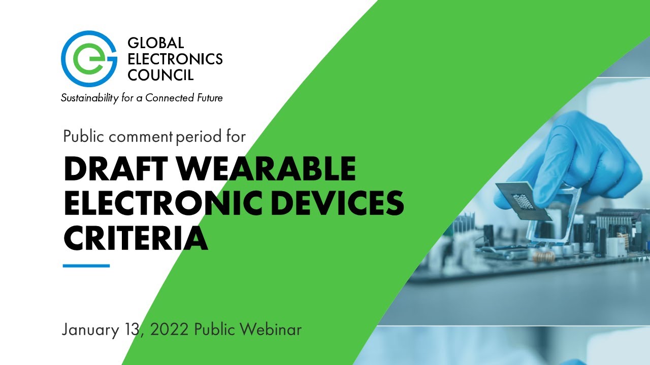 Draft Wearable Electronic Devices Criteria Webinar
