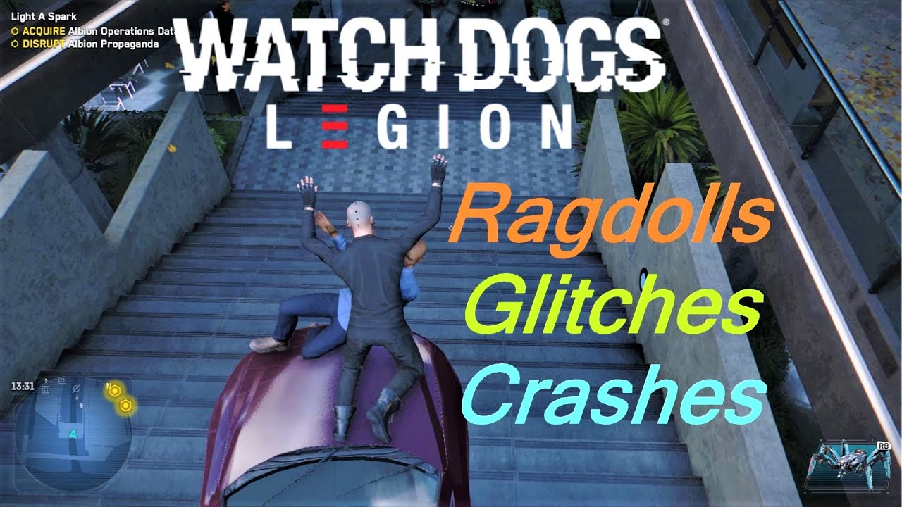 Watch Dogs: Legion - Ragdolls, Crashes, & Glitches ( Ragdoll Showcase ) Episode 1