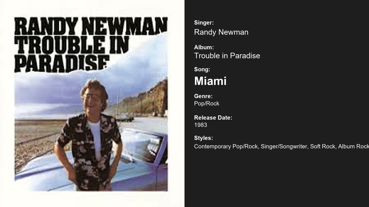 Trouble in Paradise by  Randy Newman - New Pop/Rock Album Out Now!