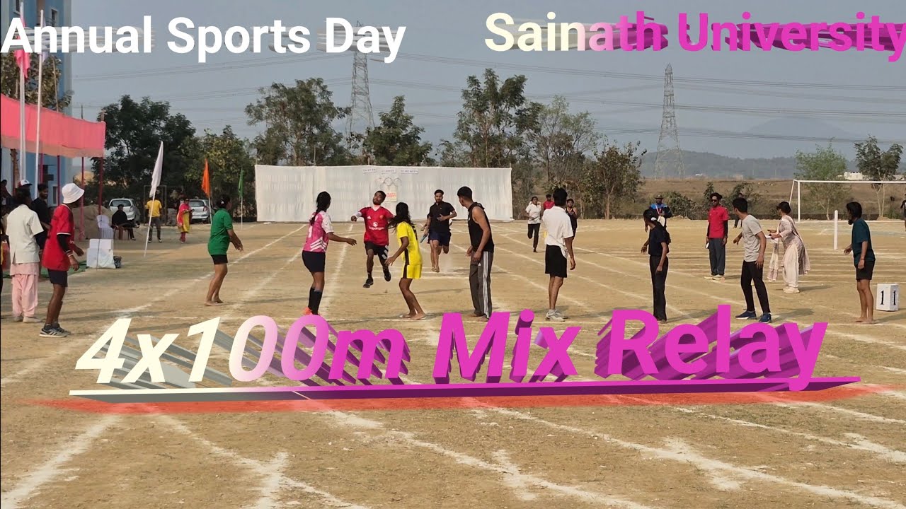 4x100m Mix Relay R(Annual Sports Day) #kisunminzvlogs #sainathuniversity 