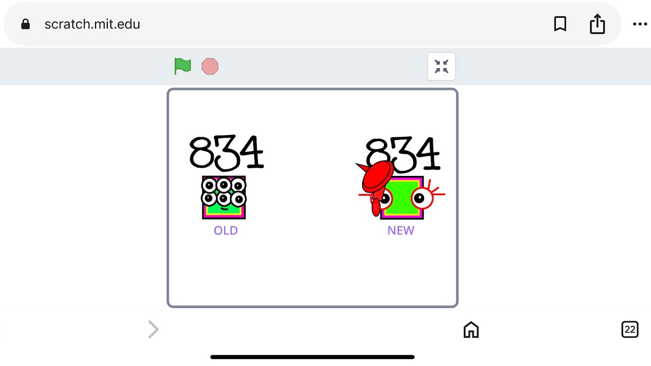 Numbericons 1-1000 new vs old