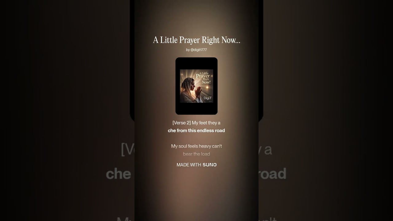 A Little Prayer Right Now! 