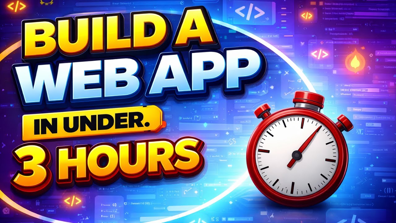 Build a Web Application in Under 3 Hours